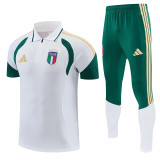 26-27 Italy White polo shirts pants suit