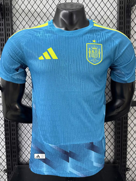 26/27 Spain Ｇoalkeeper Blue Player Version Soccer Jersey