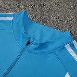 26-27AD Lake Blue Kids Half Pull Tracksuit#814(童装半拉链)