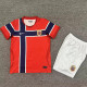 26/27  Norway Home Kids Soccer Jersey