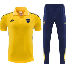 25/26 Boca Juniors Yellow polo shirts pants suit