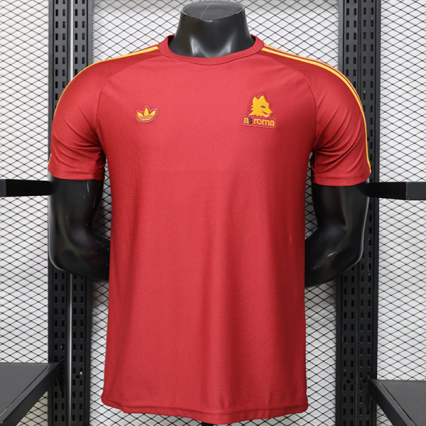 26/27 Roma Red Player Version Retro Soccer Jersey