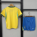26/27 Brazil Home Kids Soccer Jersey