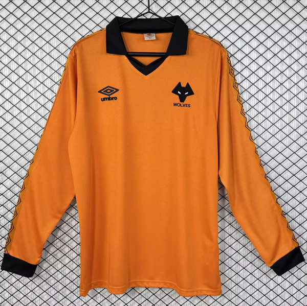1980/1981 Wolves Home Long Sleeve Retro Soccer Jersey