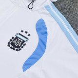 26/27 Argentina White Hooded Windbreaker Tracksuit