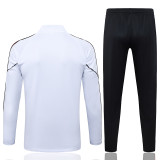 25/26 ACM White Half Pull Tracksuit #B25145 (半拉链)