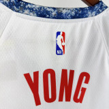24-25 Wizards YONG # 3 White City Edition Top Quality Hot Pressing NBA Jersey