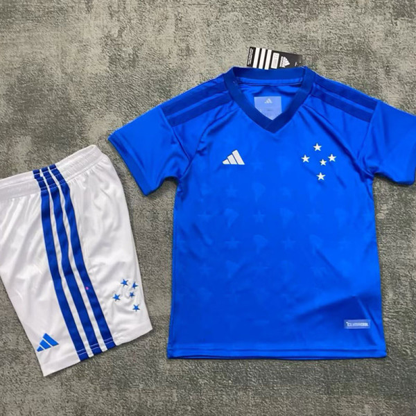 26/27 Cruzeiro Home Kids  Soccer Jersey