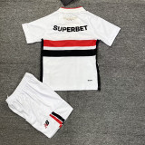 26-27 Sao Paulo Home Kids Soccer Jersey
