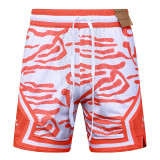26/27 Flying Man Casual NBA Edition Tiger-striped orange shorts#C2520