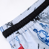 26/27 Flying Man Casual NBA Edition graffiti White shorts#C2523