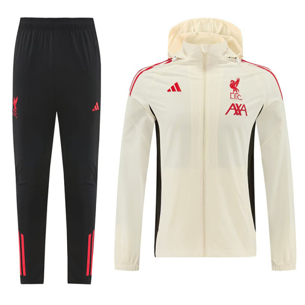 26/27 LIV Light Yellow Hooded Windbreaker Tracksuit