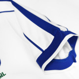 1998 Brazil White Retro Soccer Jersey