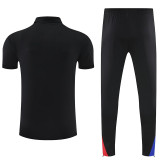 25-26 PSG Black polo shirts pants suit(翻领)