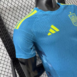 26/27 Spain Ｇoalkeeper Blue Player Version Soccer Jersey