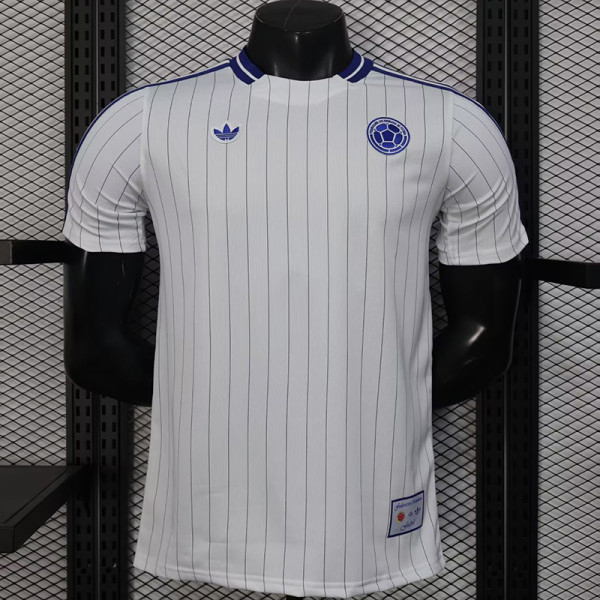26/27 Colombia Leisure Retro White Player Version Soccer Jersey