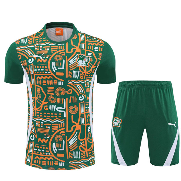 26/27 Ivory Coast Green Training Shorts Suit