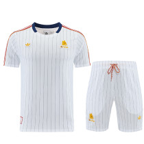 26/27 Roma White Training Shorts Suit