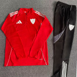 25/26 Sevilla Red Half Pull Tracksuit (半拉链)