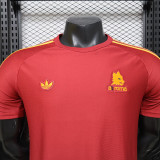 26/27 Roma Red Player Version Retro Soccer Jersey
