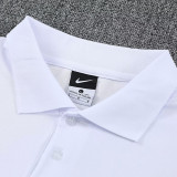 25-26 PSG White polo shirts pants suit