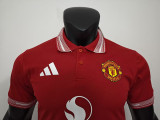 26/27 Man Utd Red Player Version Polo Shirts