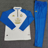 25/26 La Coruna White Half Pull Tracksuit (半拉链)
