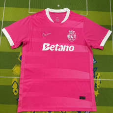 26-27 Sporting Lisbon Pink Fans Soccer Jersey
