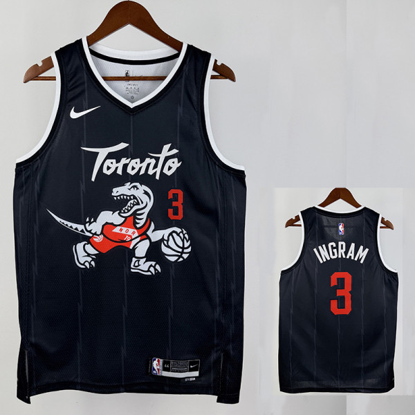 25/26 Raptors INGRAM # 3 Black City Edition Top Quality Hot Pressing NBA Jersey