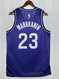 25/26 JAZZ MARKKANEN #23 Purple Top Quality Hot Pressing NBA Jersey