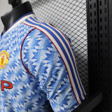 26/27 Man Utd Leisure Retro Edition Blue Player Version Soccer Jersey