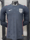 26/27 USA Away Player Version Long Sleeve Soccer Jersey