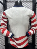 26/27 USA Home Player Version Long Sleeve Soccer Jersey