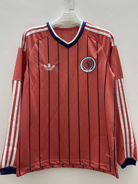 26/27 Scotland Away Long Sleeve  Soccer Jersey