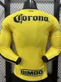 26/27 Club America Home Player Version Long Sleeve Soccer Jersey