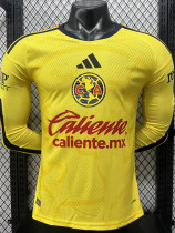 26/27 Club America Home Player Version Long Sleeve Soccer Jersey