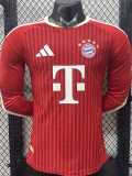 26/27 Bayern Home Player Version Long Sleeve Soccer Jersey