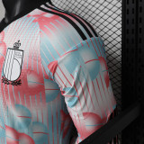 26/27 Belgium Away Player Version Long Sleeve Soccer Jersey