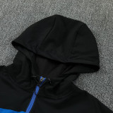 26/27 INT  Blue & Black Hooded Windbreaker Tracksuit
