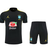 26/27 Brazil Black Training Short Suit