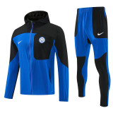 26/27 INT  Blue & Black Hooded Windbreaker Tracksuit