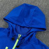 26/27 Marseille  Royal Blue HoodedWindbreaker Tracksuit