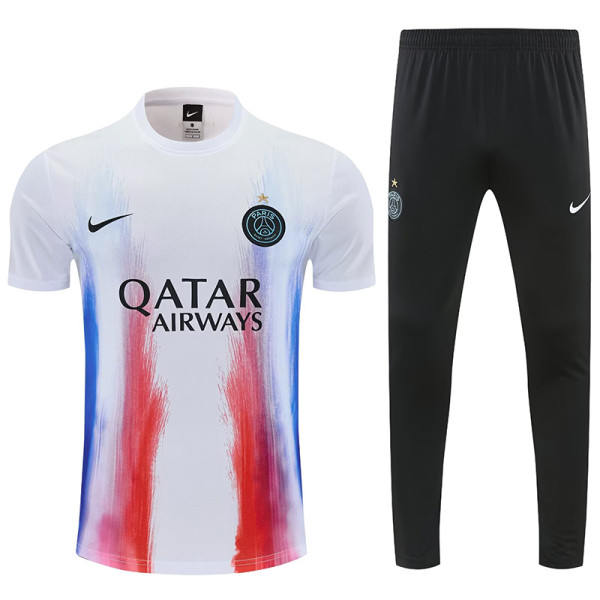 26/27 PSG White shirts &Black pants suit