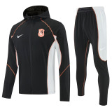 26/27 CHE Black Hooded Windbreaker Tracksuit