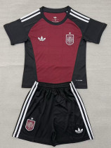 26/27 Spain Goalkeeper Red Kids Soccer Jersey#童装