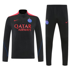 26/27 PSG Black Half Pull Tracksuit# (半拉链)