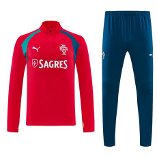 26/27 Portugal  Red Half Pull Tracksuit#  (半拉链)