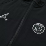 26/27 PSG Black Windbreaker Tracksuit