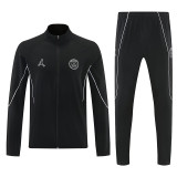26/27 PSG Black Windbreaker Tracksuit