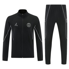 26/27 PSG Black Windbreaker Tracksuit